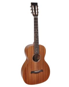 Richwood Master Series handgemaakte parlor gitaar, massief mahonie & mahonie, mat