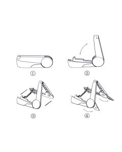 Fzone opvouwbaar plastic statief, A-model, lichtgewicht, voor kleinere instrumenten