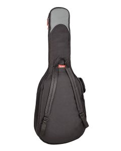 Boston Super Packer gigbag voor klassieke gitaar, 15mm voering, diverse accessoiresvakken, zwart en grijs