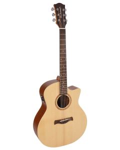 Richwood Master Series handgemaakte gitaar "Songwriter M", massief sparren & mahonie, cutaway, Fishman Presys I