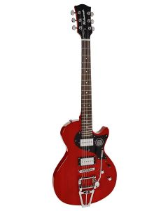 Richwood Master Series elektrische gitaar, "Retro Special Tremola", set neck, Portage Red