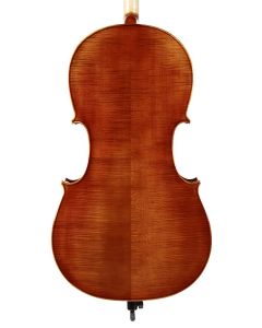 Rudolph Elementary cello, 1/2, geheel massief, olie lak, ebben toebehoren, gevlamd