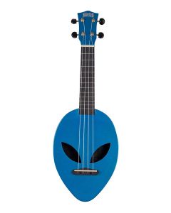 Mahalo Creative Series ukelele "Alien" met tas, metallic blauw