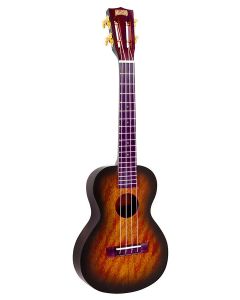 Mahalo Java Series tenor ukelele, gewelfde achterkant, gitaarmechanieken, Aquila snaren, tas, 3 tone sunburst