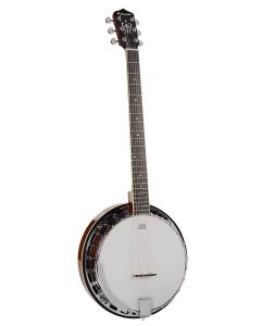 Richwood Heritage Series gitaar banjo 6-snarig, mahonie rim, 24 brackets