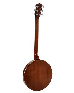 Richwood Heritage Series gitaar banjo, 6-snarig, aluminium rim en tonering, peruaans walnoten toets, 24 brackets