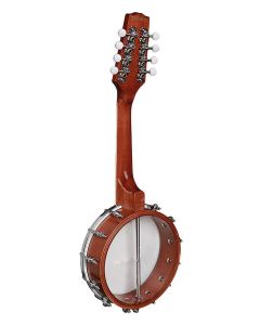 Richwood Heritage Series mandoline banjo, open achterkant, mahonie rim, 12 brackets