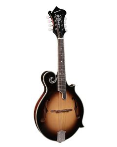 Richwood Heritage Series mandoline F-style, sparren top, esdoorn zij- en achterkant, vintage sunburst