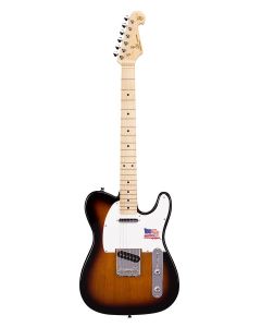 SX ALD Series elektrische gitaar, USA elzen body, esdoorn hals, 2 x single coil, sunburst