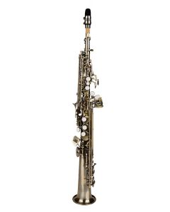 Stewart Ellis Pro Series sopraansax, Pisoni polsters, antiek licht brons, incl. softcase