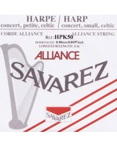 Savarez Alliance kleine of concert harp snaar plain KF, 0,50mm, lengte: 1 meter