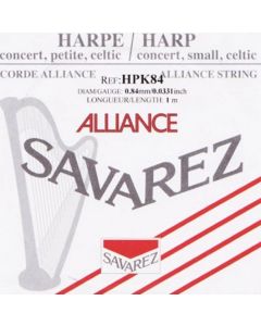 Savarez Alliance kleine of concert harp snaar, plain KF, 0,84mm, lengte: 1 meter