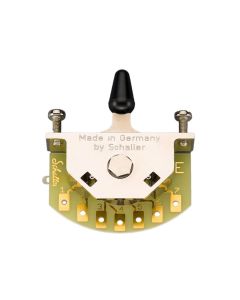 Schaller Megaswitch E lever switch 5-way, 40,7mm spacing, bolts included, black cap