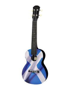 Korala Poly Ukes concert ukelele polycarbonaat, achterblad met akoestische kamers, Scottish Saltire