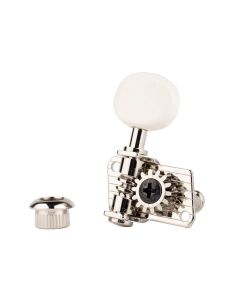 Gotoh machine heads for ukulele, ultra light, 1:14 ratio, white button, nickel