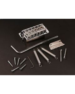 Gotoh tremolo, pitch 10,8 mm, steel block, steel sheet metal saddles, 6 pivot point, chrome