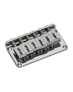 Gotoh bridge for e-guitar, Stallion, strings through body, solid steel saddles, string spacing 10,5 mm, c