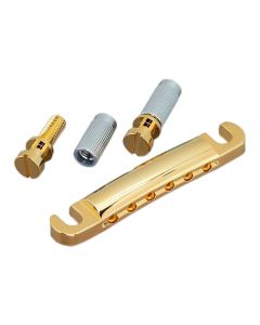 Gotoh tailpiece guitar, LP-model, with studs and anchors, stud distance 82mm, aluminium, gold