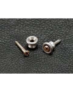 Gotoh Master Relic Collection strap buttons with screws, spherical model, set of 2, aged aluminium