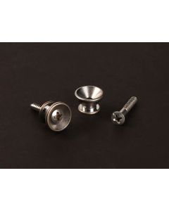 Gotoh Master Relic Collection strap buttons with screws, v-model, set of 2, aged aluminium