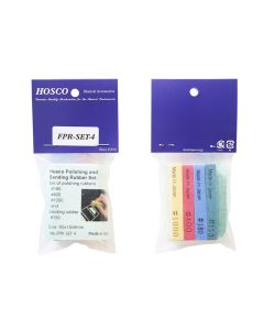 Hosco Japan fret polishing rubbers 4/set, 150-180- 400-1000 grit, polishes small scratches and dirty frets