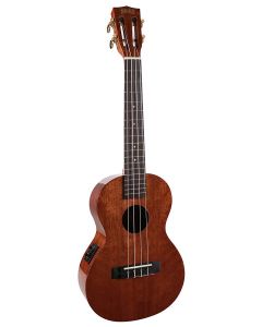 Mahalo Java Series tenor ukelele, gewelfde achterkant, gitaarmechanieken, Aquila snaren, EQ뛩 en, tas, vintage nature