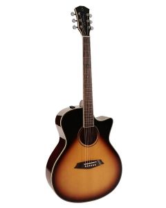 Sire Guitars A3 Series Larry Carlton akoestische grand auditorium gitaar met SIB electronica en cutaway, sunburst