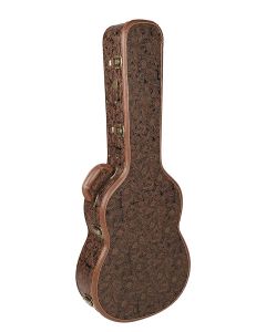 Boston Limited Edition deluxe design koffer voor klassieke gitaar, hout, gewelft, met slot, carved fractals