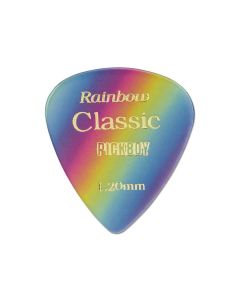 Pickboy Celltex picks with "rainbow"-design, 50-pack, 1.20 mm.