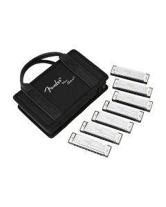 Fender Blues Deluxe harmonica pack of 7, with case