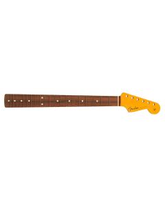 Fender Genuine Replacement Part 60's Stratocaster neck, 21 medium jumbo frets, 7,25" pau ferro fingerboard, C-shape, amber lacquer