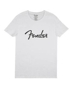 Fender Clothing T-Shirts spaghetti logo men's tee, white, XXL