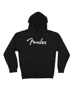 Fender Clothing spaghetti logo hoodie, black, XL