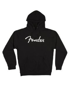 Fender Clothing spaghetti logo hoodie, black, XXL