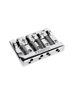 Fender Genuine Replacement Part bridge assembly HiMass 4-string Bass, chrome with brass saddles