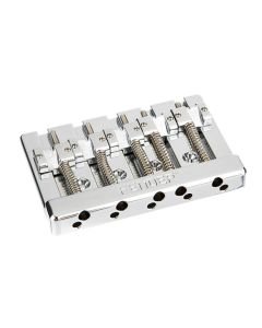 Fender Genuine Replacement Part bridge assembly HiMass 5-string Bass (narrow), chrome withbrass saddles