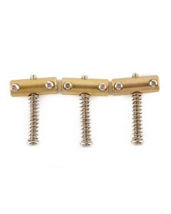 Fender Genuine Replacement Part bridge saddles American Vintage Tele, threaded, brass, set of 3