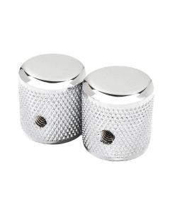 Fender Genuine Replacement Part 1958 Telecaster knurled knobs, 2pcs, chrome