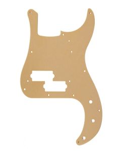 Fender Genuine Replacement Part pickguard 1958 Precision Bass, 10 screw holes, 1-ply, gold anodized