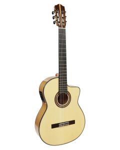 Martinez Flamenco Series flamenco gitaar, massief spruce top, massief cipres b&s, ebben toets, Fishman Presys Blend