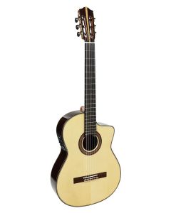 Martinez Flamenco Series flamenco gitaar, massief spruce top, massief palissander b&s, ebben toets, Presys Blend