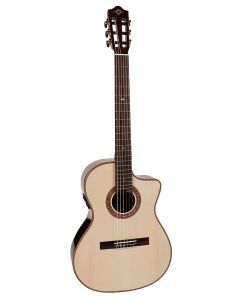 Martinez Crossover Series klassieke gitaar, massief spruce top, palissander, Martinez STF element, 14 fret