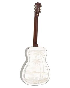 Royall Single Cone 14 fret resonator WEST END, bell brass body etched nickel finish, with softcase