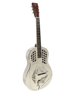 Royall Tri Cone 12 fret resonator TAMPA, bell brass body nickel finish, with softcase