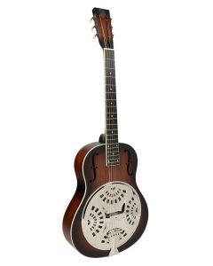 Royall Single Cone 14 fret resonator SPIDER 14, wooden body dark sunburst finish, with softcase