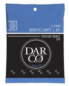 Darco string set acoustic 12-string phosphor bronze, light 010