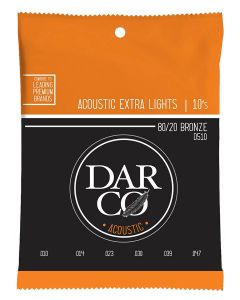 Darco string set acoustic 80/20 bronze, extra light 010