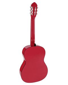 Salvador Kids Series klassieke gitaar 4/4 maat, linden b&s, nikkel frets, truss rod, glossy roze