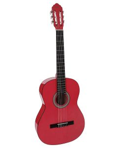 Salvador Kids Series klassieke gitaar 4/4 maat, linden b&s, nikkel frets, truss rod, glossy roze