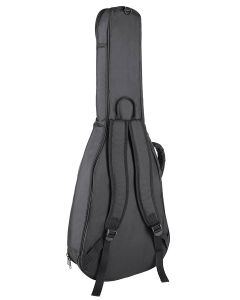 Boston gigbag voor klassieke gitaar, 6 mm. voering, nylon, 2 riemen, groot voorvak, zwart